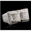 Image 2 : 14KT White Gold 2.77ctw Diamond Ring