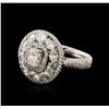 Image 2 : 18KT White Gold 3.52ctw Diamond Ring