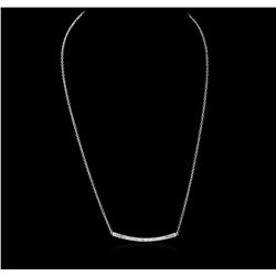 14KT White Gold 0.84ctw Diamond Necklace