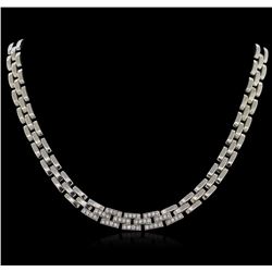 18KT White Gold 0.72ctw Diamond Necklace