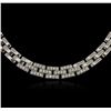Image 2 : 18KT White Gold 0.72ctw Diamond Necklace