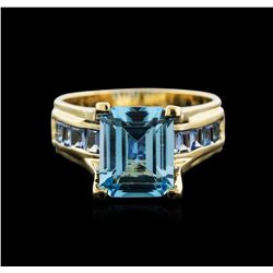 14KT Yellow Gold 4.54ctw Topaz Ring