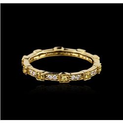 18KT Yellow Gold 0.18ctw Diamond Ring