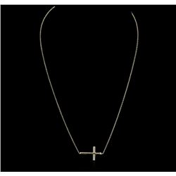 14KT Yellow Gold Cross Pendant Necklace