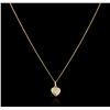 Image 2 : 18KT Yellow Gold Heart Pendant With Chain