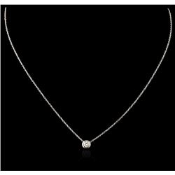 14KT White Gold 0.23ct Diamond Necklace