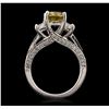 Image 3 : 18KT White Gold 3.24ctw Diamond Ring