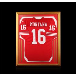 Joe Montana Framed Autographed Jersey