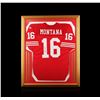 Image 1 : Joe Montana Framed Autographed Jersey