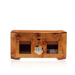 Maple Wood Deluxe Cigar Humidor