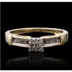 10KT Yellow Gold 0.06ctw Diamond Ring