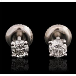 14KT White Gold 0.51ctw Diamond Stud Earrings