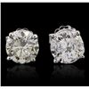 Image 1 : 14KT White Gold 1.98ctw Diamond Stud Earrings