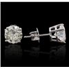 Image 2 : 14KT White Gold 1.98ctw Diamond Stud Earrings