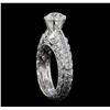 Image 4 : 18KT White Gold 2.06ctw Diamond Ring