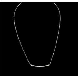 14KT White Gold 0.84ctw Diamond Necklace