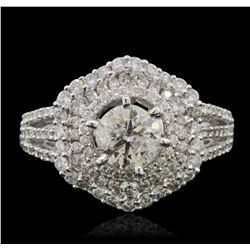 14KT White Gold 1.72ctw Diamond Ring