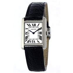 Gents Cartier Stainless Steel Tank Solo Wristwatch