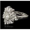 Image 2 : 14KT White Gold 2.65ctw Diamond Ring