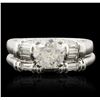 Image 1 : Platinum 2.00ctw Diamond Ring Wedding Set