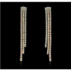 14KT Tri-Color Gold 0.75ctw Diamond Earrings