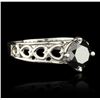 Image 2 : 14KT White Gold 1.34ct Black Diamond Ring