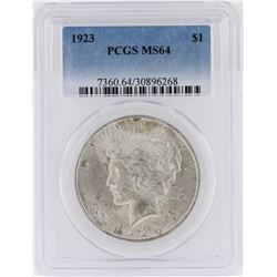 1923  MS64 Peace Silver Dollar
