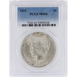 1923  MS64 Peace Silver Dollar