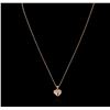 Image 1 : 14KT Rose Gold Heart Shape Locket Pendant With Chain