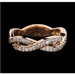 14KT Rose Gold 0.39ctw Diamond Ring