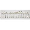Image 1 : Lot of 15 American Coin Silver Spoons