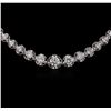 Image 2 : 14KT White Gold 3.83ctw Diamond Necklace