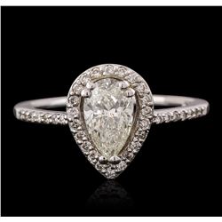 14KT White Gold 0.96ctw Diamond Ring