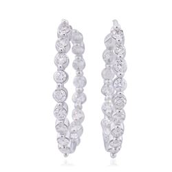 14KT White Gold 1.83ctw Diamond Earrings