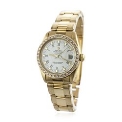 Rolex Mid-Size DateJust 18KT Yellow Gold 0.76ctw Diamond Wristwatch