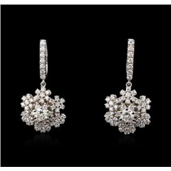 14KT White Gold 1.90ctw Diamond Earrings