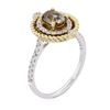 Image 3 : 14KT Two-Tone Gold 1.07ctw Diamond Ring