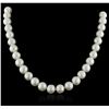 Image 1 : 14KT White Gold Pearl Necklace