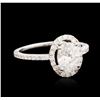 Image 2 : 14KT White Gold 1.42ctw Diamond Ring