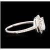 Image 3 : 14KT White Gold 1.42ctw Diamond Ring
