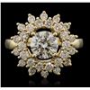 Image 1 : 14KT Yellow Gold 2.86ctw Diamond Ring