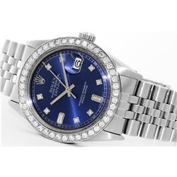 Gents Rolex Stainless Steel 2.00ctw Diamond DateJust Wristwatch