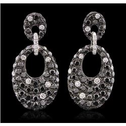 14KT White Gold 0.34ctw Diamond Earrings