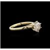 Image 2 : 14KT Yellow Gold 1.87ct Brilliant Cut Diamond Solitaire Ring
