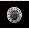 Image 1 : PLATED SILVER 39.62ct Ruby and White Sapphire Ring