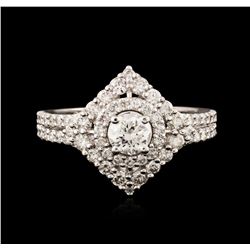 14KT White Gold 1.08ctw Diamond Ring