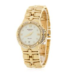 Raymond Weil Parisfal 18KT Yellow Gold Diamond Wristwatch