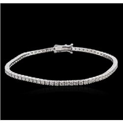 18KT White Gold 2.51ctw Diamond Tennis Bracelet