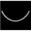 Image 1 : 18KT White Gold 21.08ctw Diamond Necklace