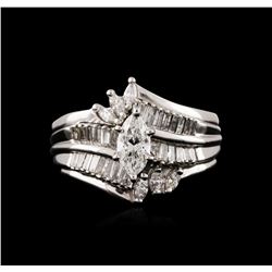 14KT White Gold 1.21ctw Diamond Ring